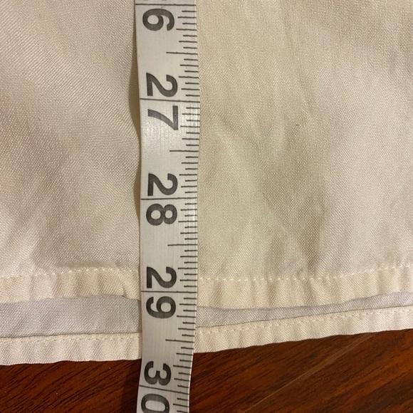 Vintage Bogari Studio Woman’s 100% Silk Cream Button-Up Formal Shirt .Medium - Picture 10 of 12